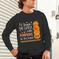 Cute Teacher Halloween For Women Men Teacher Pumpkin Unisex Long Sleeve T-Shirt, gift for family, gift for coworker