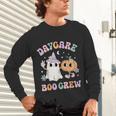 Daycare Boo Crew Groovy Halloween Floral Ghost Kid Teacher Unisex Long Sleeve T-Shirt, gift for family, gift for coworker Daycare Boo Crew Groovy Halloween Floral Ghost Kid Teacher Unisex Long Sleeve T-Shirt, gift for family, gift for coworker