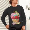 Dripping Apple Ice Cream Cone Cute Teacher Appreciation Unisex Long Sleeve T-Shirt, gift for family, gift for coworker Dripping Apple Ice Cream Cone Cute Teacher Appreciation Unisex Long Sleeve T-Shirt, gift for family, gift for coworker
