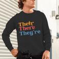 English Teacher Their There Theyre Grammar Men Women Unisex Long Sleeve T-Shirt, gift for family, gift for coworker