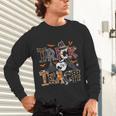 Fall Holiday Themed Thanksgiving Halloween Teacher Trick Or Unisex Long Sleeve T-Shirt, gift for family, gift for coworker