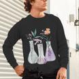 Flowers Test Tube Chemistry Student Science Teacher Women Unisex Long Sleeve T-Shirt, gift for family, gift for coworker