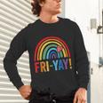 Fri-Yay Friyay Rainbow Colors Teacher Childrens Fun Designs Unisex Long Sleeve T-Shirt, gift for family, gift for coworker Fri-Yay Friyay Rainbow Colors Teacher Childrens Fun Designs Unisex Long Sleeve T-Shirt, gift for family, gift for coworker