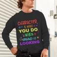 Growth Mindset Teacher Positive Message Inspirational Quote Unisex Long Sleeve T-Shirt, gift for family, gift for coworker