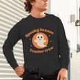 Halloween Teacher Crew Spooky Season Retro Ghost Unisex Long Sleeve T-Shirt, gift for family, gift for coworker Halloween Teacher Crew Spooky Season Retro Ghost Unisex Long Sleeve T-Shirt, gift for family, gift for coworker