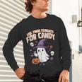 Halloween Teacher Trade Students For Candy Costume Women Unisex Long Sleeve T-Shirt, gift for family, gift for coworker