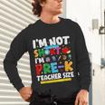 I'm Not Short I'm Pre-K Teacher Size Back To School Teacher Unisex Long Sleeve T-Shirt, gift for family, gift for coworker I'm Not Short I'm Pre-K Teacher Size Back To School Teacher Unisex Long Sleeve T-Shirt, gift for family, gift for coworker