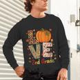 Love 2nd Grade Happy Fall Thanksgiving For 2nd Teacher For Men Women Girls Kids Unisex Long Sleeve T-Shirt, gift for family, gift for coworker Love 2nd Grade Happy Fall Thanksgiving For 2nd Teacher For Men Women Girls Kids Unisex Long Sleeve T-Shirt, gift for family, gift for coworker