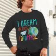 Multilingual Teacher In Dos Idiomas Linguist Language Unisex Long Sleeve T-Shirt, gift for family, gift for coworker