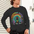 Musical Teacher Teaching Music Is My Jam Rainbow Tie Dye Unisex Long Sleeve T-Shirt, gift for family, gift for coworker