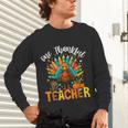 One Thankful Teacher Thanksgiving Turkey Cute Crayon Pencil Unisex Long Sleeve T-Shirt, gift for family, gift for coworker One Thankful Teacher Thanksgiving Turkey Cute Crayon Pencil Unisex Long Sleeve T-Shirt, gift for family, gift for coworker