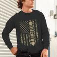 Patriotic Teacher American Flag Camouflage 4th Of July Camo Unisex Long Sleeve T-Shirt, gift for family, gift for coworker