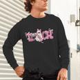 Pink Ghost Teach Halloween Teacher In Spooky Season Unisex Long Sleeve T-Shirt, gift for family, gift for coworker