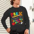 Pre-k Where The Adventure Begins First Day Of Prek Teacher Unisex Long Sleeve T-Shirt, gift for family, gift for coworker Pre-k Where The Adventure Begins First Day Of Prek Teacher Unisex Long Sleeve T-Shirt, gift for family, gift for coworker