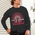 Rainbow Homeschool Mom Teacher I Go To School In My Pajamas Unisex Long Sleeve T-Shirt, gift for family, gift for coworker Rainbow Homeschool Mom Teacher I Go To School In My Pajamas Unisex Long Sleeve T-Shirt, gift for family, gift for coworker
