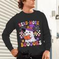Read More Books Ghost Reading Book Teacher Halloween Unisex Long Sleeve T-Shirt, gift for family, gift for coworker Read More Books Ghost Reading Book Teacher Halloween Unisex Long Sleeve T-Shirt, gift for family, gift for coworker