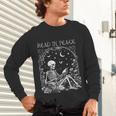 Read In Peace Skeleton Reading Teacher Spooky Halloween Unisex Long Sleeve T-Shirt, gift for family, gift for coworker Read In Peace Skeleton Reading Teacher Spooky Halloween Unisex Long Sleeve T-Shirt, gift for family, gift for coworker