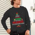 Reading Teacher Christmas Shirt Elf Christmas Cheer For Men Women Unisex Long Sleeve T-Shirt, gift for family, gift for coworker