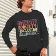 Retro Diversity Equity Inclusion Belonging DEIB Teacher Unisex Long Sleeve T-Shirt, gift for family, gift for coworker
