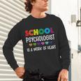 School Psychologist Is a Work Of Heart Teacher LSSP Doctor Unisex Long Sleeve T-Shirt, gift for family, gift for coworker School Psychologist Is a Work Of Heart Teacher LSSP Doctor Unisex Long Sleeve T-Shirt, gift for family, gift for coworker