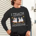 I Teach The Cutest Little Penguins Cute School Teacher Tee Unisex Long Sleeve T-Shirt, gift for family, gift for coworker