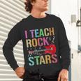 I Teach Rockstars Band Vibes Teacher Rocks My Music Teaching Unisex Long Sleeve T-Shirt, gift for family, gift for coworker I Teach Rockstars Band Vibes Teacher Rocks My Music Teaching Unisex Long Sleeve T-Shirt, gift for family, gift for coworker