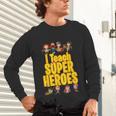 I Teach Super Heroes Comic Book Hero Teacher School Unisex Long Sleeve T-Shirt, gift for family, gift for coworker I Teach Super Heroes Comic Book Hero Teacher School Unisex Long Sleeve T-Shirt, gift for family, gift for coworker
