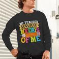 My Teacher Survived 100 Days Of Me 100th Day Of School Kids Unisex Long Sleeve T-Shirt, gift for family, gift for coworker My Teacher Survived 100 Days Of Me 100th Day Of School Kids Unisex Long Sleeve T-Shirt, gift for family, gift for coworker