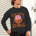 Teachers Love Brains Halloween T-Shirt For Men Women Unisex Long Sleeve T-Shirt, gift for family, gift for coworker