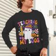 Teaching My Boos Ghost Teacher Cute Pencil Halloween Teacher Unisex Long Sleeve T-Shirt, gift for family, gift for coworker