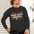 Think Happy Thoughts Teens Spring Positive Message Teachers For Men Women Girls Kids Unisex Long Sleeve T-Shirt, gift for family, gift for coworker