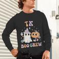 TK Boo Crew Retro Groovy Halloween Floral Ghost TK Teacher Men Women Kids Unisex Long Sleeve T-Shirt, gift for family, gift for coworker TK Boo Crew Retro Groovy Halloween Floral Ghost TK Teacher Men Women Kids Unisex Long Sleeve T-Shirt, gift for family, gift for coworker