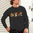 Turkey Reading Books Fall Thanksgiving Teacher Book Lovers Unisex Long Sleeve T-Shirt, gift for family, gift for coworker