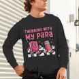 Twinning With My Para Teacher Matching Paraprofessional 70s For Men Women Unisex Long Sleeve T-Shirt, gift for family, gift for coworker Twinning With My Para Teacher Matching Paraprofessional 70s For Men Women Unisex Long Sleeve T-Shirt, gift for family, gift for coworker