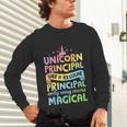 Unicorn Principal Back To School Teacher Appreciation Unisex Long Sleeve T-Shirt, gift for family, gift for coworker