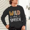 Wild About Speech SLP Leopard Teacher Back To School Kids Unisex Long Sleeve T-Shirt, gift for family, gift for coworker Wild About Speech SLP Leopard Teacher Back To School Kids Unisex Long Sleeve T-Shirt, gift for family, gift for coworker