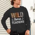 Wild About Teaching Teacher Lover Animals Leopard Zebra Unisex Long Sleeve T-Shirt, gift for family, gift for coworker Wild About Teaching Teacher Lover Animals Leopard Zebra Unisex Long Sleeve T-Shirt, gift for family, gift for coworker