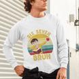 67 Meme Six Seven Bruh Retro Dabbing Teacher School Unisex Long Sleeve T-Shirt, gift for family, gift for coworker