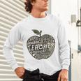 Apple Camoflauge Clothing Camo Student Teacher Cute School Unisex Long Sleeve T-Shirt, gift for family, gift for coworker