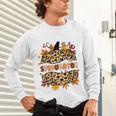 Autumn Fall SPED ED Teacher Thankful Grateful Pumpkin Retro Unisex Long Sleeve T-Shirt, gift for family, gift for coworker