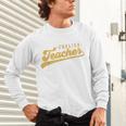 English Teacher Men Women Vintage Graphic English Teacher Unisex Long Sleeve T-Shirt, gift for family, gift for coworker