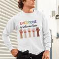 Everyone Is Welcome Here Idaho Teacher Unisex Long Sleeve T-Shirt, gift for family, gift for coworker