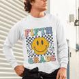 Fifth Grade Team Teachers Boys Girls Retro Smile 5th Grade Unisex Long Sleeve T-Shirt, gift for family, gift for coworker