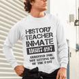 Halloween History Teacher Prisoner Costume Unisex Long Sleeve T-Shirt, gift for family, gift for coworker