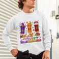 Happy Hallothanksmas Halloween Thanksgiving Pencils Teachers Unisex Long Sleeve T-Shirt, gift for family, gift for coworker Happy Hallothanksmas Halloween Thanksgiving Pencils Teachers Unisex Long Sleeve T-Shirt, gift for family, gift for coworker