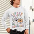 Kindergarten Boo Crew Halloween Floral Ghost Kinder Teacher Unisex Long Sleeve T-Shirt, gift for family, gift for coworker Kindergarten Boo Crew Halloween Floral Ghost Kinder Teacher Unisex Long Sleeve T-Shirt, gift for family, gift for coworker