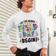 Let The Games Field Day Begin Tie Dye Adults Teacher Kids Unisex Long Sleeve T-Shirt, gift for family, gift for coworker