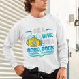 Librarian Teacher Dive Into A Good Book Reading Premium Tri-Blend Unisex Long Sleeve T-Shirt, gift for family, gift for coworker Librarian Teacher Dive Into A Good Book Reading Premium Tri-Blend Unisex Long Sleeve T-Shirt, gift for family, gift for coworker