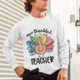 One Thankful Teacher Turkey Pencil Thanksgiving Teachers Unisex Long Sleeve T-Shirt, gift for family, gift for coworker