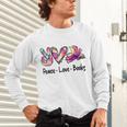 Peace Love Books Librarian Teacher Life Book Library Tie Dye Unisex Long Sleeve T-Shirt, gift for family, gift for coworker Peace Love Books Librarian Teacher Life Book Library Tie Dye Unisex Long Sleeve T-Shirt, gift for family, gift for coworker